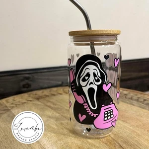 Taza Libbey No You Hang Up, vaso de lata de cerveza Ghost Scream Friends, icono de terror - Imagen 1 de 7