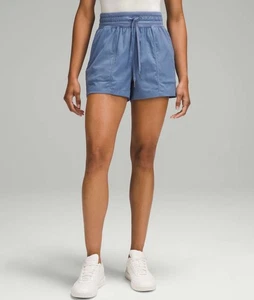 Lululemon Dance Studio High-Rise Short 3” Blue Pull-On LW7CCGS Womens Size 8 - Picture 1 of 5