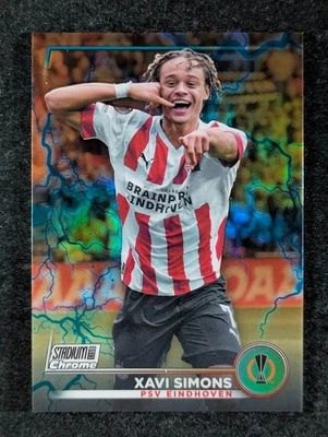 2022-23 Topps Stadium Club UEFA XAVI SIMONS 7/10 Orange/Blue Electric Charge #16 - Image 1 of 3
