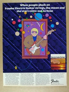 1974 Fender Electric Guitar Strings vintage print Ad - Picture 1 of 1