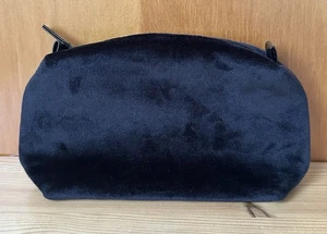 Borsa Lancome Paris nera con zip superiore rettangolare cosmetica viaggio trucco - Foto 1 di 4