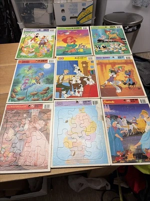 De Colección Walt Disney Marco Bandeja Rompecabezas Libros Dorados Lote de 9 Total - Mago de Oz Foto 1 de 4