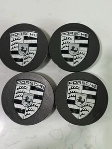 76mm Porsche Wheel Center Hub Cap 911 Cayenne Panamera Cayman Gray White Black - Picture 1 of 3