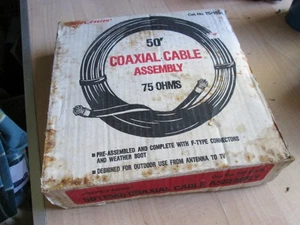 Archer 15-1526 Koaxialkabel Baugruppe 75 Ohm 50 Fuß 50' 15 Meter #H22EZ - Bild 1 von 9