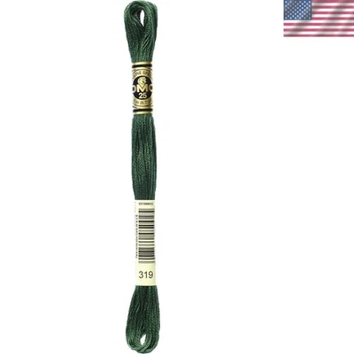 Embroidery Floss Thread Cotton Six Strand Dark Pistachio Green 8.7-Yard - Image 1 of 4