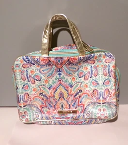 Bolsa de Maquillaje Tartán + Twine Deluxe Fin de Semana - Cremallera Alrededor con Correas Doradas - Imagen 1 de 3