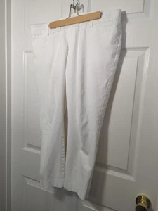 Merona Womens Dress Pants 16 Modern Fit Stretch Extensible White Easy EUC POCKET - Picture 1 of 9