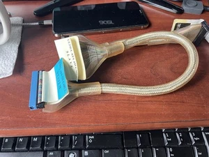 Sleeved IDE Cable 18” Dual Device ATA 133 NOS Clear/Silver - Photo 1/3