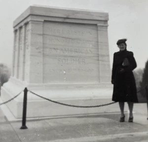 1940er Grab des unbekannten Soldaten Arlington National Cemetery VA Foto P20L23 - Bild 1 von 15