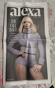 ALEXA: NY POST Oversized Fashion Paper / Kristen Chenoweth on Broadway / NEW! - Picture 1 of 2