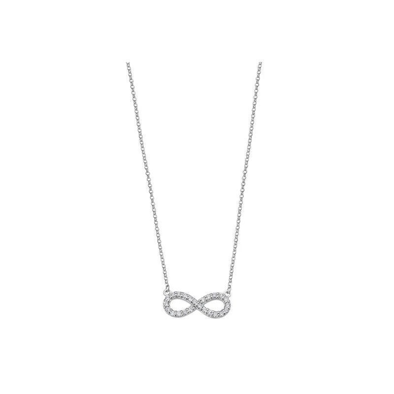 Collana Donna Lotus Silver in Argento Con Infinito e Zirconi LP1253-1/1 - Immagine 1 di 2