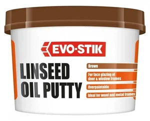 evo stick linseed oil putty brown 1kg - Picture 1 of 6