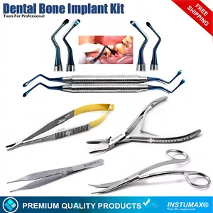 Dental Lucas Knochenküretten Wellenschliff Set Chirurgische Knochenpinzette Pinzette Labor - Bild 1 von 12
