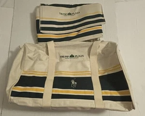 New Vintage Ralph Lauren Polo Trump Plaza Duffle Bag & Insulated Cooler RARE - Picture 1 of 15