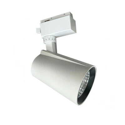 FARETTO DA BINARIO ORIENTABILE 15W LUCE CALDA ROTABILE FARO LED COB DA SOFFITTO - Immagine 1 di 4