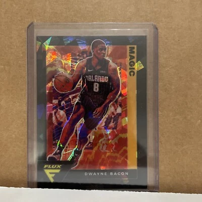 2020-21 Panini Flux Dwyane Bacon Black Cracked Ice 1 of 1 Orlando Magic - Image 1 of 3