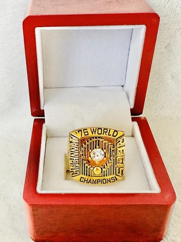 1976 CINCINNATI REDS World Series Championship Ring W Box, 🇺🇸 SHIP Cover