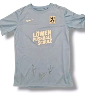 ⚡TSV 1860 München Trikot Gr XL Löwen Fussballschule+ Unterschriften sign Top⚡ - Bild 1 von 16