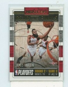 JAMES HARDEN 2018-19 Panini NBA Hoops Road to the Finals Second Round #D /999