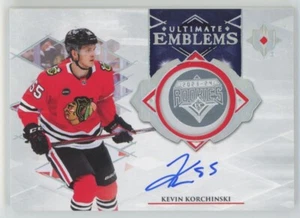 2023-24 UPPER DECK ULTIMATE Kevin Korchinski EMBLEMS RC ROOKIE AUTO - Picture 1 of 2