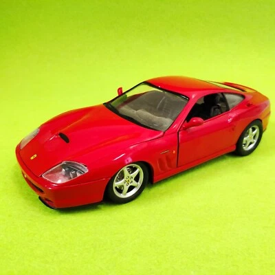 FERRARI 550 MARANELLO ANSON 1:18 DIE CAST MODEL AUTO RED no burago hot wheels f1 - Immagine 1 di 4