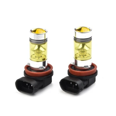 2x H11 H8 Led Yellow Fog Light Bulbs 4300K 100W 1500LM Super Bright DRL New Tool - Image 1 of 4