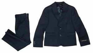 Michael Kors Big Boys 100% Wool 2-Piece Suit Size 5 / 22 Waist NWT Navy - Picture 1 of 1