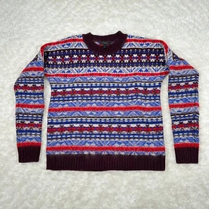 Maglione J Crew donna XXS Fair Isle mohair merino lana di agnello E5953 preppy - Foto 1 di 9