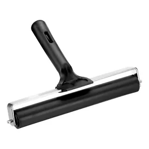 8-Inch Rubber Roller Brayer for Wallpaper Printmaking Art Craft Tools Black - Picture 1 of 5