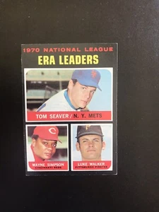 1971 TOPPS #68 TOM SEAVER “NL ERA LEADERS” W/WALKER— CREASE FREE💥*** (wph) - Picture 1 of 2