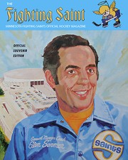 WHA Minnesota Fighting Saints Program Cover - Glen Sonmor, 8x10 Color Photo
