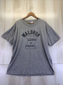 Vintage 80s-90s Single Stitch Russell Athletic Mens Gray T Shirt USA Made-6695 - Picture 1 of 8