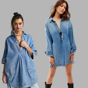 Camisa vaquera para mujer FREE PEOPLE talla M - PERFECTO ESTADO - Imagen 1 de 7
