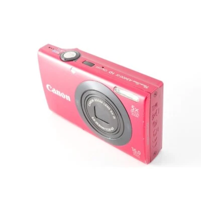 Canon PowerShot A3400 IS Digital Camera 16.0MP 5x Optical Zoom  AE/FE Lock Red - Image 1 of 4