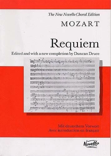 Mozart Requiem Vocal Score (New Novello Choral Edition)-Mozart,Duncan Druce - Image 1 of 1