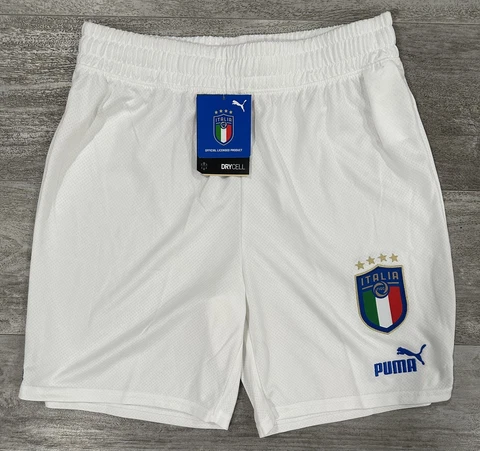 Puma Italia FIGC Football Soccer Drycell Shorts Men's Size Small White Brand NEW Cover