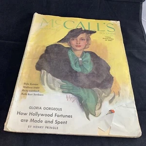 VINTAGE NOVEMBER 1934 Mc CALL'S MAGAZINE - Picture 1 of 24