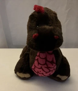 Ganz Webkinz 9" Cocoa Dinosaur Brown Pink Plush Stuffed Animals - Picture 1 of 8