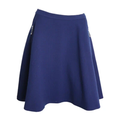 Юбка-расклешенная LOUIS VUITTON RW132A F4SK17WVA 99% шерсть 1% полиуретановый синий No36 - Изображение 1 из 4