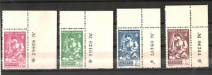 Algerien 1943 - für Soldaten & Gefangene - 4v , Scott # B39/42 - postfrisch Satz , Ränder ** - Bild 1 von 1