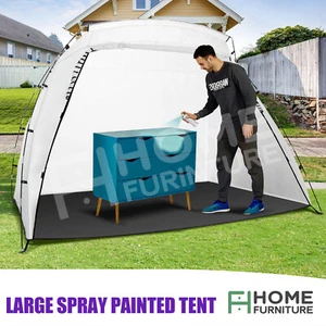 Portable Furniture Spray Booth Outdoor DIY Paint Job Booth Mobile Tent Shelter - Picture 1 of 10