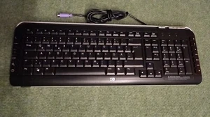 HP H&P PS2 PC-Tastatur schwarz 6+7+3 Multimedia Sondertasten Hi-Quality KB-0630 - Bild 1 von 6