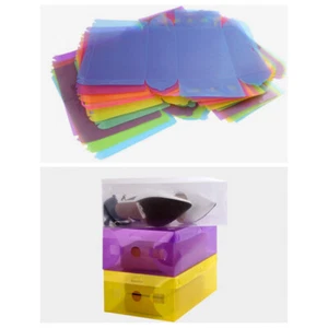 Transparent Dust-proof Stackable Drawer Shoes Storage Box Container Organizer - Picture 1 of 18