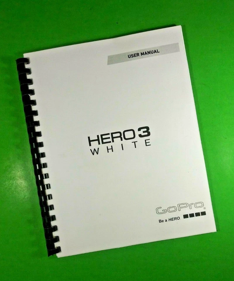 Owners Manual for GoPro Hero 3 White camera 69 Pages W/Clear Covers! - Image 1 of 1