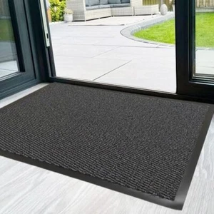 Heavy Duty Non Slip Rubber Back Entrance Door Mat Barrier Hallway Home Floor Rug - Picture 1 of 22