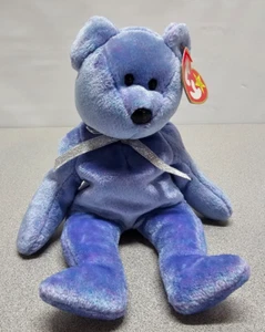 Ty Beanie Baby Clubby II The Bear DOB 9 de marzo de 1999 con etiquetas - Imagen 1 de 12