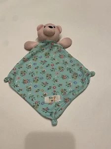 Sleep On It Mini Pink Bear Lovey Sicherheitsdecke Floral - Bild 1 von 7