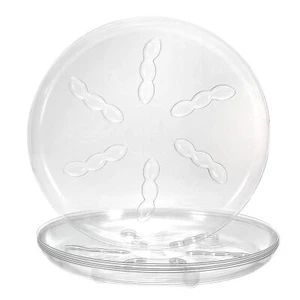 12 Inch Plant Saucers,Clear Plastic Drip Trays Plant Plate Dish for Planters - Picture 1 of 7