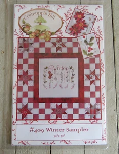 Crab Apple Hill Winter Sampler #409 Meg Hawkey 2007 SOLO MODELLO 30" x 30" - Foto 1 di 4