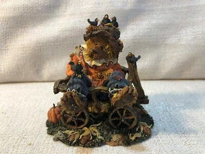 Boyds Bear Bearstone Collection Einstein Q & Scaredy Bear Figurine 228373 - Picture 1 of 6